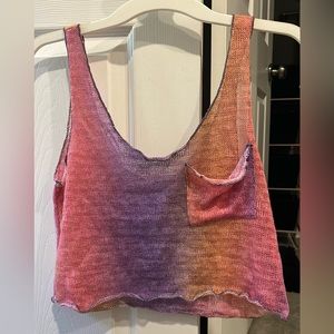 Ombré Cropped tank top